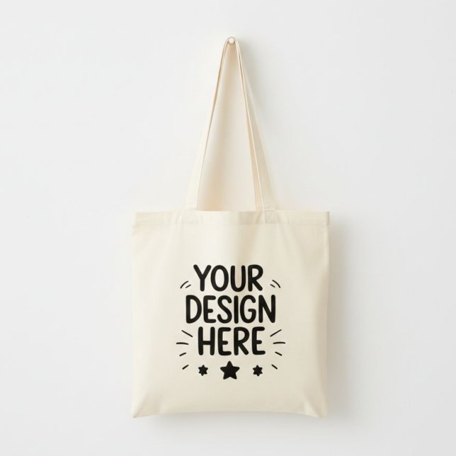 Custom Illustrated Cotton Canvas Bag Tragetasche (Von Creator hochgeladen)