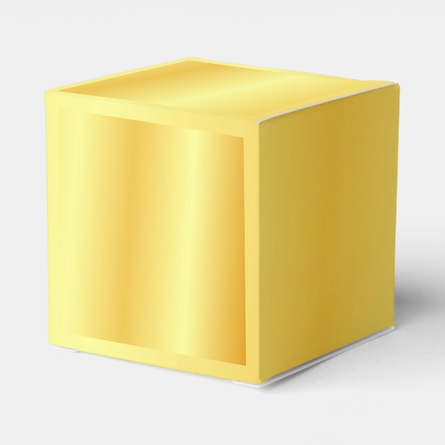 Custom Imitate Gold Metallic Look Elegante Moderne Geschenkschachtel (Rückseite)