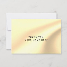 Custom Imitats Gold Foil Einfach Dankeschön Karten