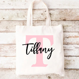 Custom Initial Name Bag, Weihnachtsgeschenk für si Tragetasche