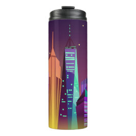 Custom Initials New York Illustration tumbler Thermosbecher