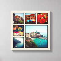 Custom Instagram Foto Collage Wrapped Canvas Art