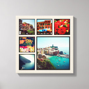 Custom Instagram Foto Collage Wrapped Canvas Art Leinwanddruck