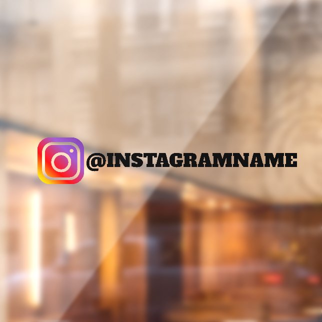 Custom Instagram Social Media Auto-Aufkleber Fensteraufkleber (Blatt 2)