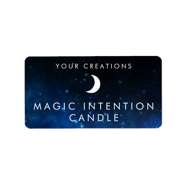 Custom Intention Candle Sticker Labels Adressaufkleber (Vorne)