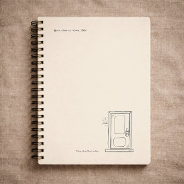 Custom Introvert Gift Quiet Solitude Closed Door Notizbuch