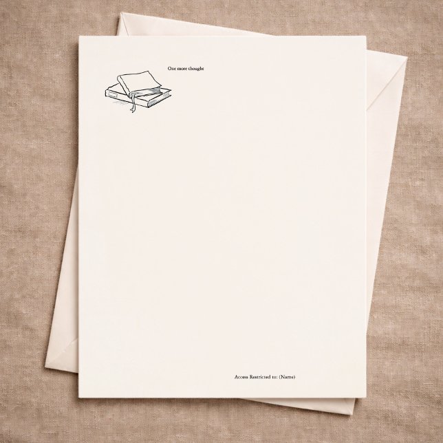 Custom Introvert Solitude Journal Writing Gift Briefbogen (Von Creator hochgeladen)