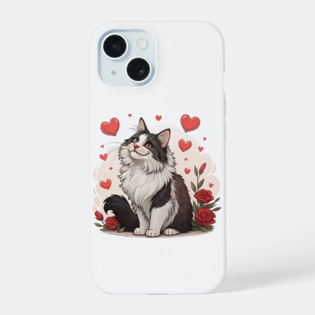 Custom Inuit Art Iphone 15 Fall Nunavut Kanada Hülle (Rückseite)