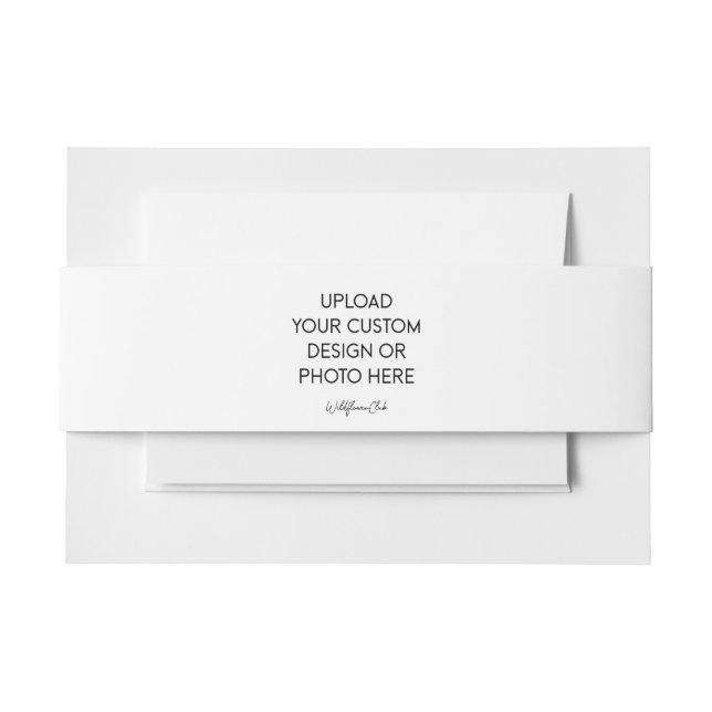 Custom Invitation Belly Band - Landscape 2" x 15" (Vorderseite Beispiel)