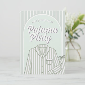 Custom Invitation - Girls Pajama Slumber Party Einladung