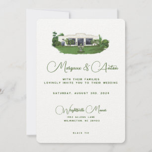 Custom Invitation - Wrightsville Manor NC Einladung