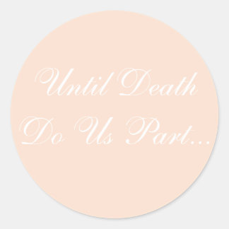 Custom Invite Linen Runder Aufkleber