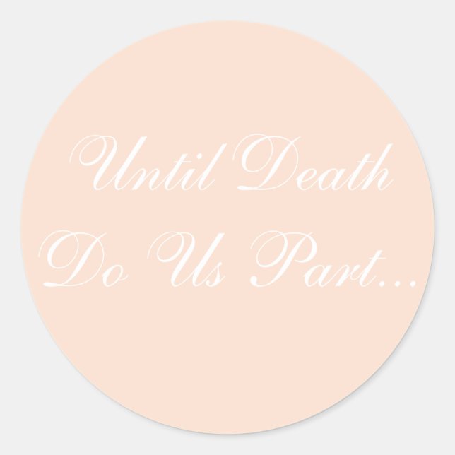 Custom Invite Linen Runder Aufkleber (Vorderseite)