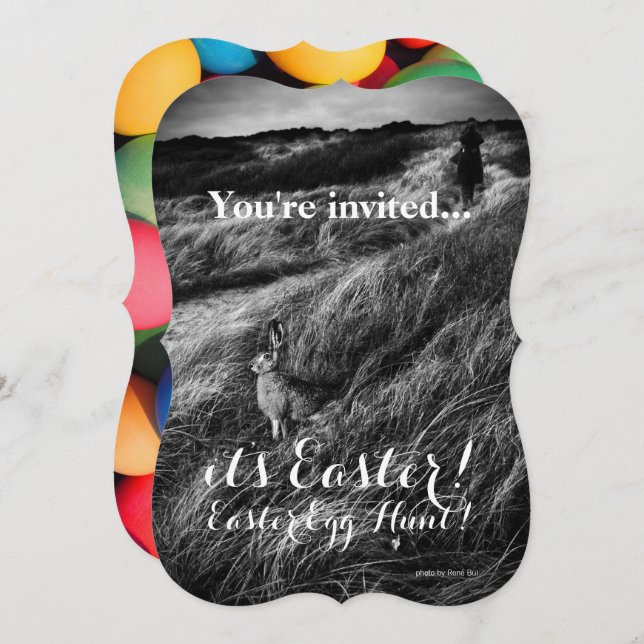 Custom Invite Party Ostereier Hunt Brunch Einladung (Vorne/Hinten)