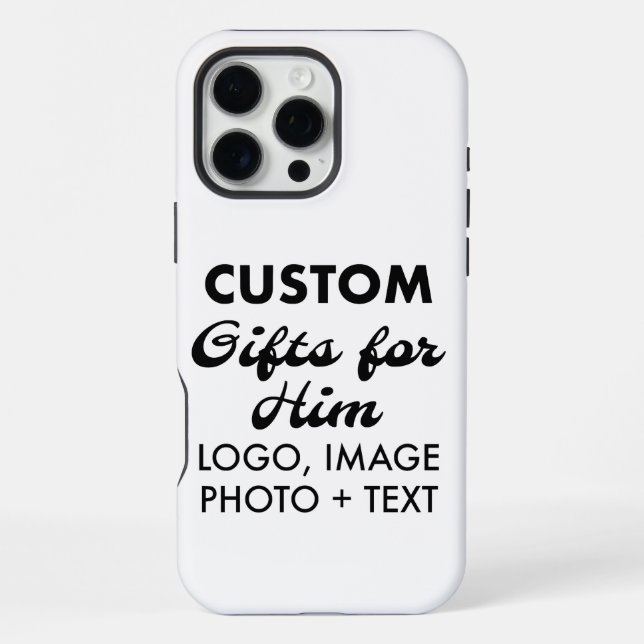 Custom iPhone 16 Pro Max Tough Case Hülle (Rückseite)