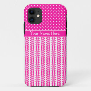 Custom iPhone 5s Xtreme Fall: Candy Pink und White Case-Mate iPhone Hülle