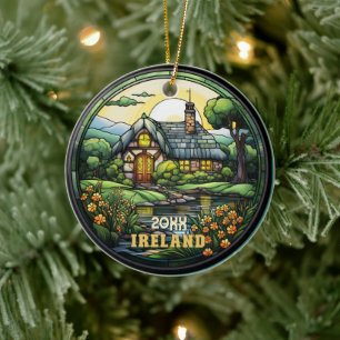 Custom Ireland Souvenir Keramik Ornament