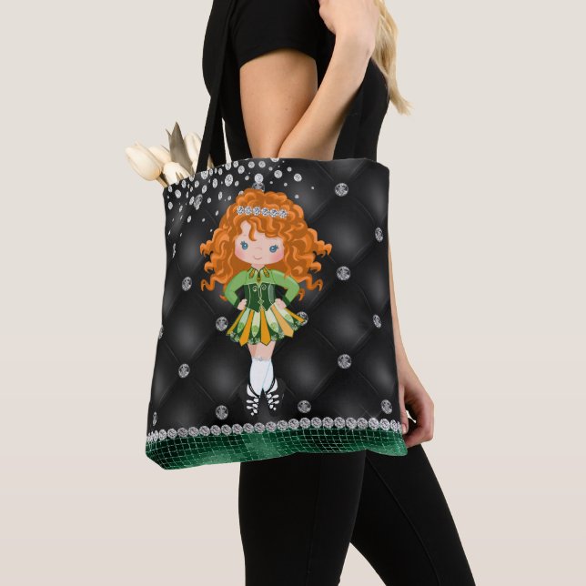 Custom Irish Dance Redhead Girl Green, Black (Von Nahem)