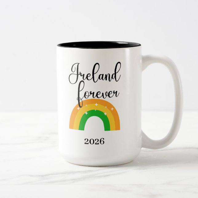Custom Irish Mug 15 oz two tone Zweifarbige Tasse (Rechts)