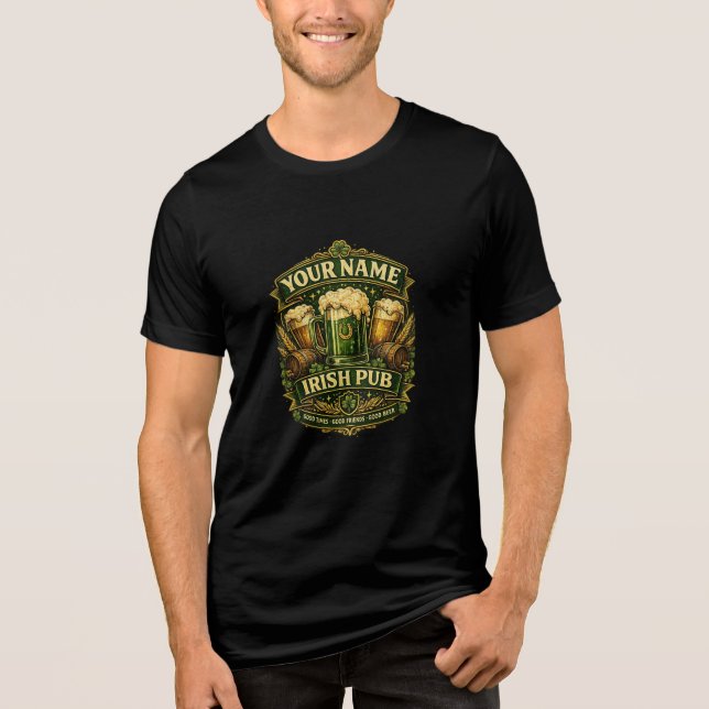 Custom Irish Pub Name Shirt (Vorderseite)