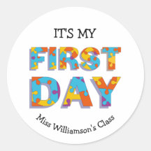 Custom It is my first day Pre-school
