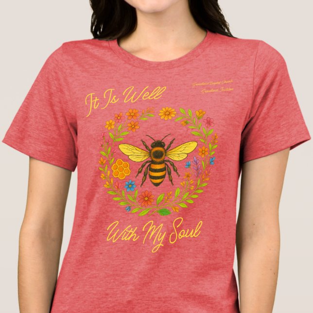 Custom "It is well with my Soul" Boho Honeybee Tri-Blend Shirt (Von Creator hochgeladen)