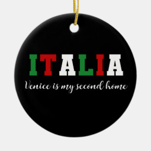 Custom Italia Italien Trip Souvenir Weihnachtsgesc Keramik Ornament