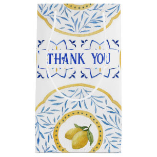 Custom Italian Tile Lemon Small Gift Bag Kleine Geschenktüte