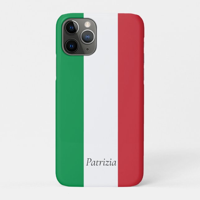 Custom Italy Flag Italienische Fahne Travel Luggag Case-Mate iPhone Hülle (Rückseite)