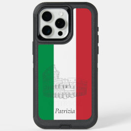 Custom Italy Flag Italienische Flagge Rom Kolosseu