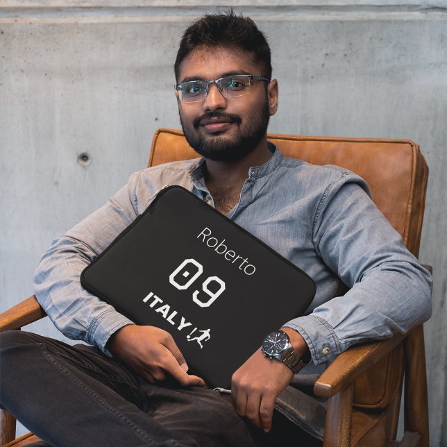 Custom Italy National Soccer Professional Mono Laptopschutzhülle (Von Creator hochgeladen)