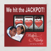 Custom Jackpot Las Vegas Save the Date
