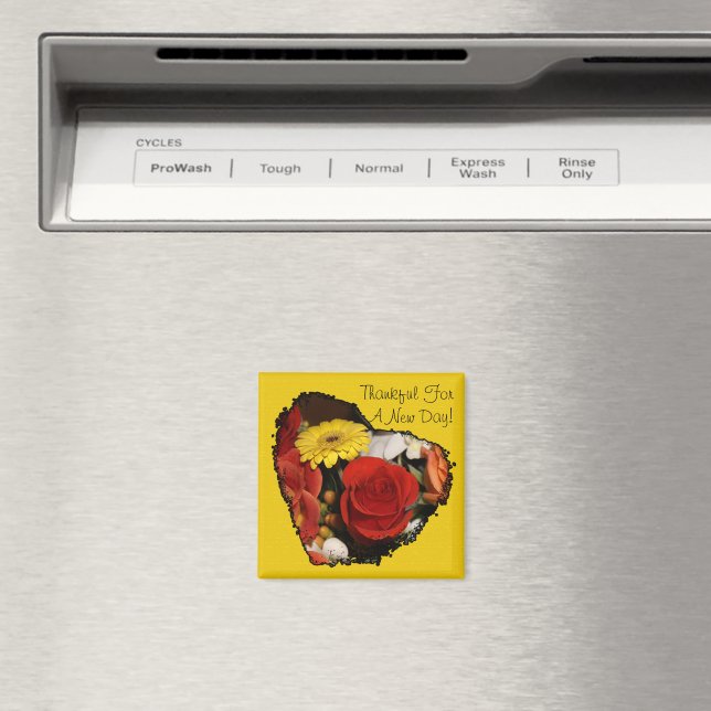 Custom JagEdge Beautiful Blumenstrauß Magnet (In Situ (Geschirrspüler))