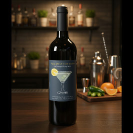 Custom Jalapeño & Clementine Infused Tequila Label Weinetikett