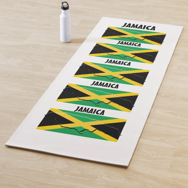 Custom JAMAICAN FLAG Yogamatte (Beispiel)