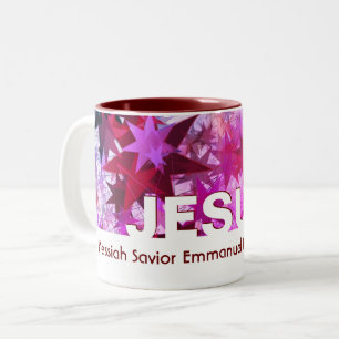 Custom JESUS Weihnachten Zweifarbige Tasse