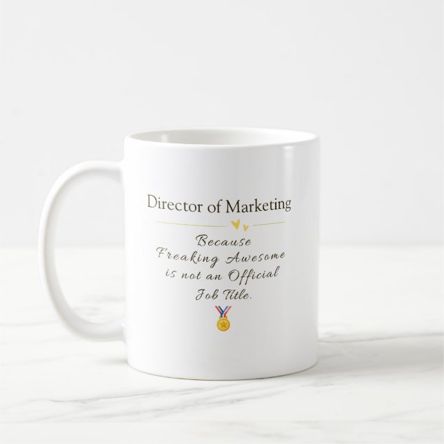 Custom [Job Title] - Berufliches Geschenk Kaffeetasse (Links)