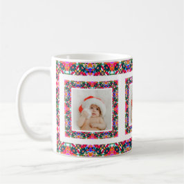 Custom Jolly Christmas Pattern Foto Picture Tee Kaffeetasse