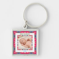 Custom Jolly Happy First Christmas Foto Frame