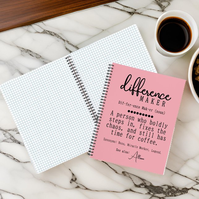 Custom Journal for Mentor & Boss Appreciating Gesc Notizbuch (gift for couch, teacher, boss, mom, dad, Gift for her, gift for coworker, team leader, gift for you)