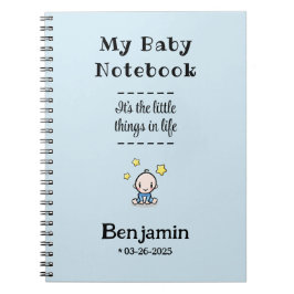 Custom Journal & Planner, Personalisierter Baby Bo Notizblock