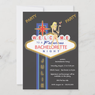 Custom Julie_Girls Night Out Bachelorette Einladung