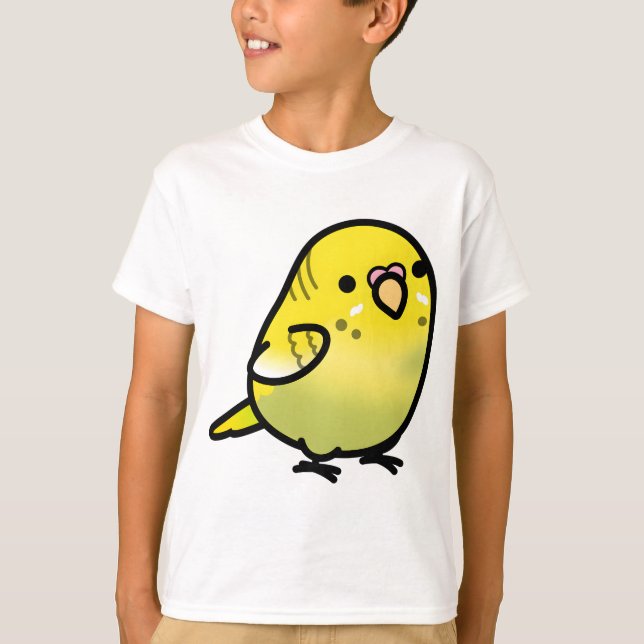 Custom Juliet die Chubby Budgie T-Shirt (Vorderseite)