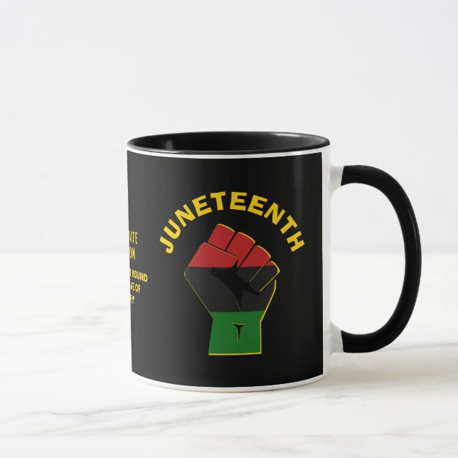 Custom JUNETEENTH Celebrate Freedom Tasse (Rechts)