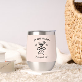 Custom Junggeselinnen-Abschied Bridesmaid Wine Tum