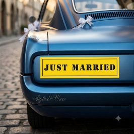 Custom Just Married Car Decal Celebration Sticker Autoaufkleber