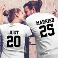 Custom Just Married Wedding Braut & Groom Paare
