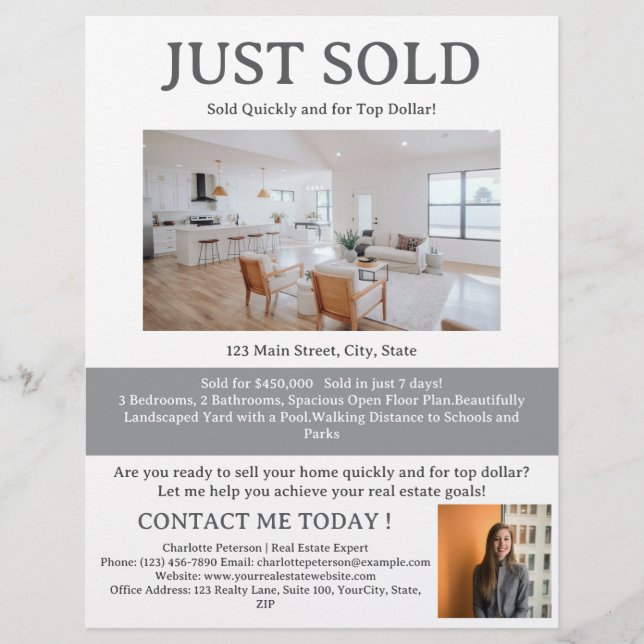 Custom Just Sold Flyer (Vorne)