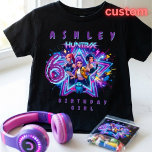 Custom K-pop Anime Girl 6th Birthday T-Shirt Tri-Blend Shirt<br><div class="desc">Make her big day extra special with this Personalized 6th Birthday Girl T-Shirt! Featuring a trendy anime-inspired squad in a vibrant galaxy aesthetic, this shirt is perfect for the little K-pop fan or gamer girl. Easily customize the name and age to create a unique keepsake for her 6th birthday party....</div>