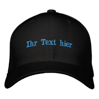 custom kappe besticken mit text